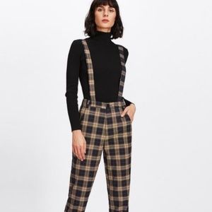 Plaid Tapered Pants